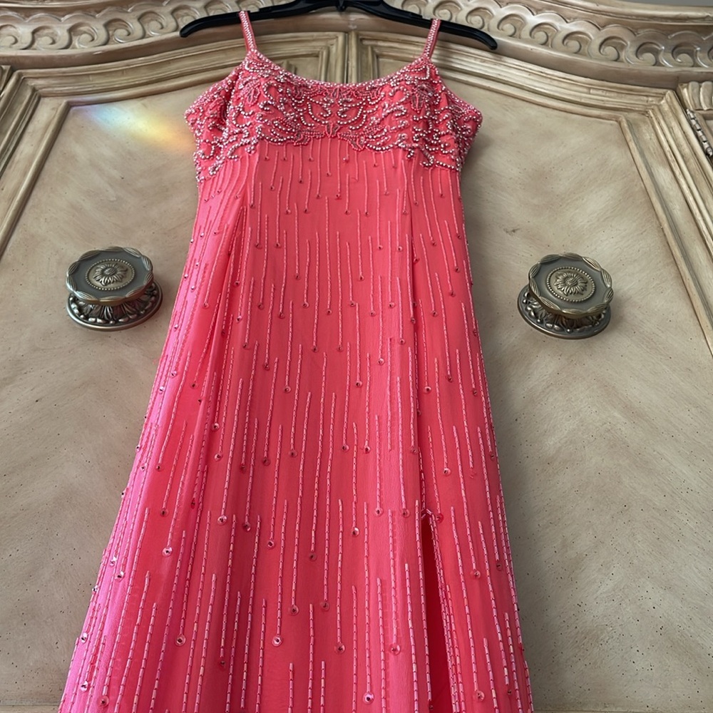 Alyce Designs Beaded Dress Gown prom wedding special event absolutely gorgeous - Picture 4 of 15